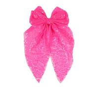 Ling & Bai Sequin Hair Bows Big Gold Bow Clips Silver Glitter Hairpins Parties Sparkling Hair Styling Accessories for Women Girls (Bright Pink)