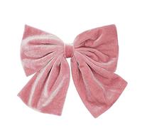 Ling & Bai Women Girls 8 Inch Large Velvet Hair Bows Clip Big Hair Bow Alligator Barrettes for Kids Teens (Pink)