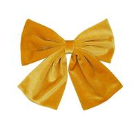 Ling & Bai Women Girls 8 Inch Large Velvet Hair Bows Clip Big Hair Bow Alligator Barrettes for Kids Teens (Yellow)