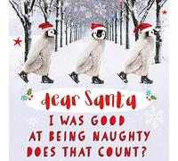 Ling Design 3D Holographic Dear Santa Christmas Greeting Card Lenticular Xmas Cards X13375