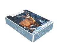 Ling Design Box Of 24 Christmas Cards Festive Animal Friends Xmas Cards In 6 Designs - Christmas Cards Eco-Friendly, Snowy Photography, Charming Design, Heartfelt Messages, Memorable Keepsakes