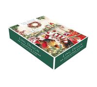 Ling Design Box Of 24 Christmas Cards Festive Cosy Home Xmas Cards - Christmas Cards Festive Scenes, Premium Quality, Eco-Friendly, Xmas Wishes, Traditional Style, Keepsake Memories