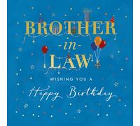 Ling Design Brother-in-Law Birthday Card - Special Finish - Minimalistic Party Design - Eco-Friendly - Recyclable