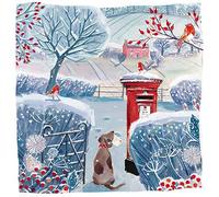 Ling Design Charity Christmas Cards - Post for the North Pole - Pack of 6 Premium Christmas Greeting Cards with Envelopes - Festive Dog & Postbox - Supporting UK Charities