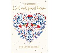 Ling Design Christmas Card - Dad and Partner - Christmas Heart