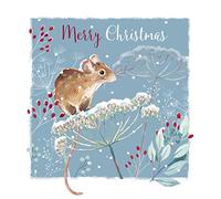 Ling Design Christmas Card - Field Mouse in the Snow X14499