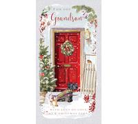 Ling Design Christmas Card - Grandson - Christmas Visitors