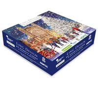 Ling Design Festive Art Premium Bumper Box of 30 Christmas CHARITY Cards - 6 Each of 5 Designs 16 x 16cm - Gloss Finish - Great British Card Company (Festive Xmas Scenes)