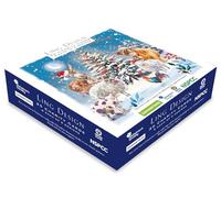 Ling Design Festive Art Premium Bumper Box of 30 Christmas CHARITY Cards - 6 Each of 5 Designs 16 x 16cm - Gloss Finish - Great British Card Company (Festive Wildlife)