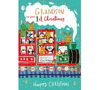 Ling Design Grandson On Your 1st Christmas Foiled Christmas Greeting Card Xmas Cards X14661M