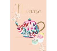 Ling Design Greetings Card - Nanna Birthday - Teapot and Cake