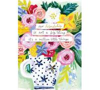 Ling Design Greetings Card - Our Friendship is not a Big Thing, It's a Million Little Things