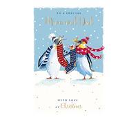 Ling Design to A Special Mum & Dad Christmas Greeting Card The Wildlife Range Xmas Cards X14655M