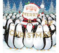 Ling Design Whimsical Cute & Festive Kids & School Pack of 6 Christmas Cards - Premium Board - Charity Christmas Cards Great British Card Company (Santa & Friends)