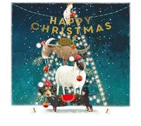 Ling Design Whimsical Cute & Festive Kids & School Pack of 6 Christmas Cards - Premium Board - Charity Christmas Cards Great British Card Company (Christmas Helpers)