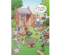 Ling Designs Funny Male 'Birthday Card' - Shed Sorting - For Him - From the Funny Side fo Life Range