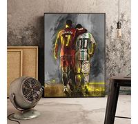 Ling88 Wall Art,Wall Decor,Football Star Football World Star，High Definition Print Canvas Poster Football Fans Decoration Painting For Children，Posters For Teenage Boys Football-40X60Cm