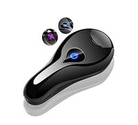 LINGAN Lighter Dual Arc Lighter Electric Usb Double Arc Plasma Lighter Rechargeable Windproof Flameless Touch Switch Lighters for Cigar Cigarette Candle Pipe (Black)