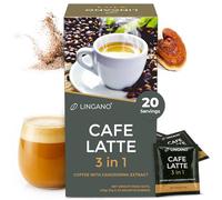 Lingano Ganoderma Cafe Latte 3 in 1 Instant Reishi Mushroom Coffee - 20 Sachets