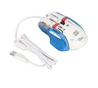 LINGDAV 10 Wired Gaming Mouse, Programmable RGB Gaming Mouse, 13 Lighting Modes with 6 Speed DPI Adjustable up to 12800, Ergonomic Design for PC, Fast Rebound Mechanical Swit (White)