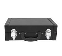 LINGDAV Clarinet Case in - 125, Faux Leather Hard Shell, Shockproof Design with Fluffy Cotton Cloth, Black Clarinet Box with Strong Lock for Musical Instrument Protection