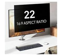 LINGDSWULING 24 Inch Computer Monitor Privacy Screen For 16:9 Aspect Ratio - Anti-Glare, Blue Light Filtering, Eye Protection 24in Removable Privacy Filter(22inch/47.4x29.6)