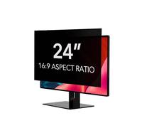 LINGDSWULING 24 Inch Computer Privacy Screen Filter 16:9 Widescreen Monitor Removable Eye Protection Anti Glare Blue Light Filter Privacy Shield Easy To Install(17inch/34x27.3 cm)