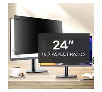 LINGDSWULING 24inch Removable Black Blackout Anti Spy Desktop Security Private Filter Fully Removable Easy To Install Reusable No Bubbles Screen Protector(12.5inch/27.7x15.7 cm)