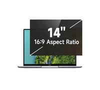LINGDSWULING 24inch Removable Black Blackout Anti Spy Desktop Security Private Filter Removable Laptop Privacy Screen For 16:9 Aspect Ratio Widescreen Monitor(14inch/31x17.4 cm)