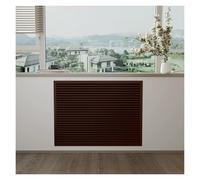 LINGDSWULING Customizable Modern Radiator White Louvered Grill Steam Bathroom Slatted Design Bedroom Good Air Permeability Waterproof Vertical Louver Grille Pipe(Red,15.75x15.75in(40x40cm))