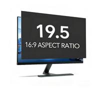 LINGDSWULING Removable Laptop Privacy Screen Anti Glare Blue Light Screen Protector 24in Removable Privacy Filter For 16:9 Aspect Ratio Widescreen Monitor(19.5inch/43.3x34 cm)