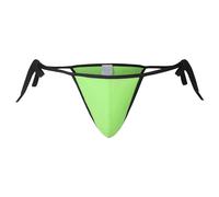 Lingerie for Men Sexy Underwear Fashion Casual Beach Bikini Swim Trunks for Men Side Tie Bathing Fun Sexy Men Underwear, Green, L