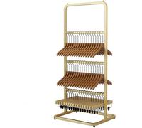 Lingerie Garment Rack 3/4 Tiers Hanger Storage Rack, Boutiques Retail Display Stand, Clothing/Trouser Hanger Storage Shelves, Underwear Socks Gloves Scarves Organizer
