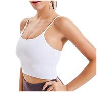 Lingerie Nightwear Sexy,Fashion Women Sleeveless Casual Vest Ladies Chest pad movement Short Tank Tops?White?, Underwear Lingerie Set