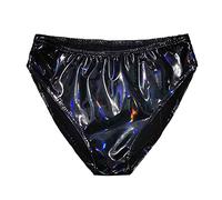 Lingerie Patent Leather Underwear for Women Sexy High Waist Breathable Panties Soft Rainbow Tummy Control Thongs Briefs Eversoft Cute Stretch Cheeky Comfor Butt Lifting Funny