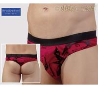 Lingerie - Rio Swell String with Hollywood Print Red Black