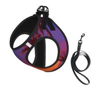 Lingering Light Of The Setting Sun Dog Harness - Breathable, Reflective, And Adjustable Pet Vest, Suitable For Small Cats And Dogs