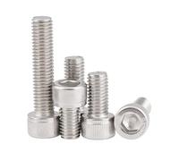 linghai 10 pcs Hexagon Hex Socket Cap Head Screw M1.4 .6 M2 .5 M3 M4 M5 M6 M8 M10 Stainless Steel Allen Bolt DIN912(25mm x10pcs,M3)