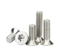 linghai 10pcs/lot Six-Lobe Torx Flat Countersunk Head Screw Bolt M1.6 M2 .5 M3 M4 M5 M6 M8 304 A2-70 stainless steel GB2673(12mm x10pcs,M2.5)