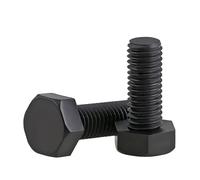 linghai Black/White Nylon Hexagonal Head Screw Plastic Insulated Bolt M3 M4 M5 M6 M8 M10 M12(Black,M8x25 10pcs)