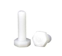 linghai Black/White Nylon Hexagonal Head Screw Plastic Insulated Bolt M3 M4 M5 M6 M8 M10 M12(White,M10x30 10pcs)