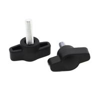 linghai Head diameter 27mm Plastic Nylon T type Handle Thumb Screw Bakelite Bolt M4 M5 M6(10mm,M4 2pcs)