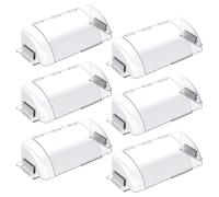 LINGKY Magnetic Air & Hear Deflectors, 8.5"-15" Adjustable Vent Deflector for Sidewall, Ceiling Registers and Floor Vents (6 Pack)