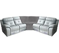 LINGKY Sofa Covers Corner Sofa Covers, 7-Piece Sectional Couch Cover Corner Sofa Slipcover, L Shape Sectional Recliner Sofa Covers, Thick Plush Velvet Furniture Protector Cover (Grey,Corner Piece)