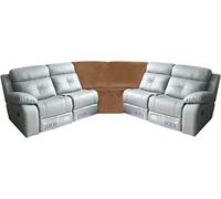 LINGKY Sofa Covers Corner Sofa Covers, 7-Piece Sectional Couch Cover Corner Sofa Slipcover, L Shape Sectional Recliner Sofa Covers, Thick Plush Velvet Furniture Protector Cover (Camel,Corner Piece)