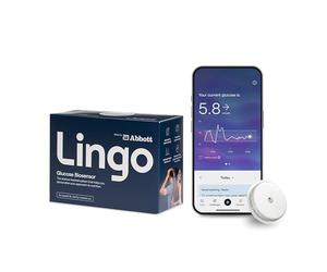 Lingo by Abbott|2-w GM|Wearable Glucose Tracker|See your glucose response to food, exercise, sleep|Continuous Glucose Monitor & App to support your health goals|Works with iOS and Android|UK Only