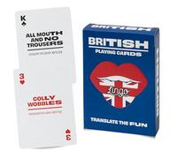 Lingo Slang Playing Cards | Language Learning Game Set | Fun Visual Flashcard Deck to Increase Vocabulary and Pronunciation Skills (British Slang)