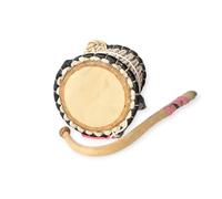 Lingoberry Handmade Talking Drum (Gangan) for Kids and Adults - Authentic Nigerian Yoruba Drum with Beater Stick - Traditional African Percussion Instrument. (Small)
