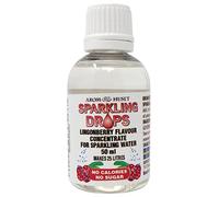 Lingonberry Flavour for Sparkling Water 50ml - Zero Sugar, Low Calorie & No Preservatives - Makes 25 Litres - Just Add 2ml to 1 Litre Sparkling Water
