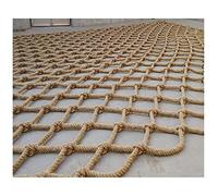 LINGOSHUN Hemp Rope Netting Children Partition Staircase Safety Net,Outdoor Climbing Hammock Balcony Netting 20mm Rope Thickness / 20cm Mesh / 3x6m